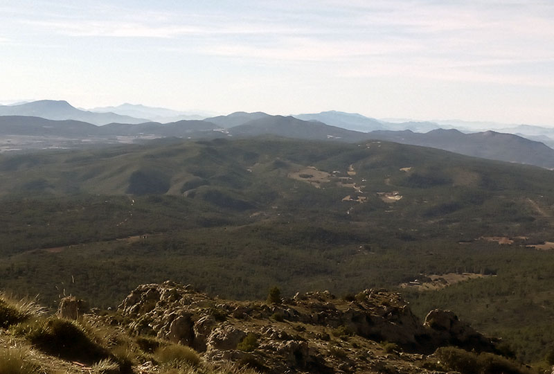 Sierra de Mariola mountains view